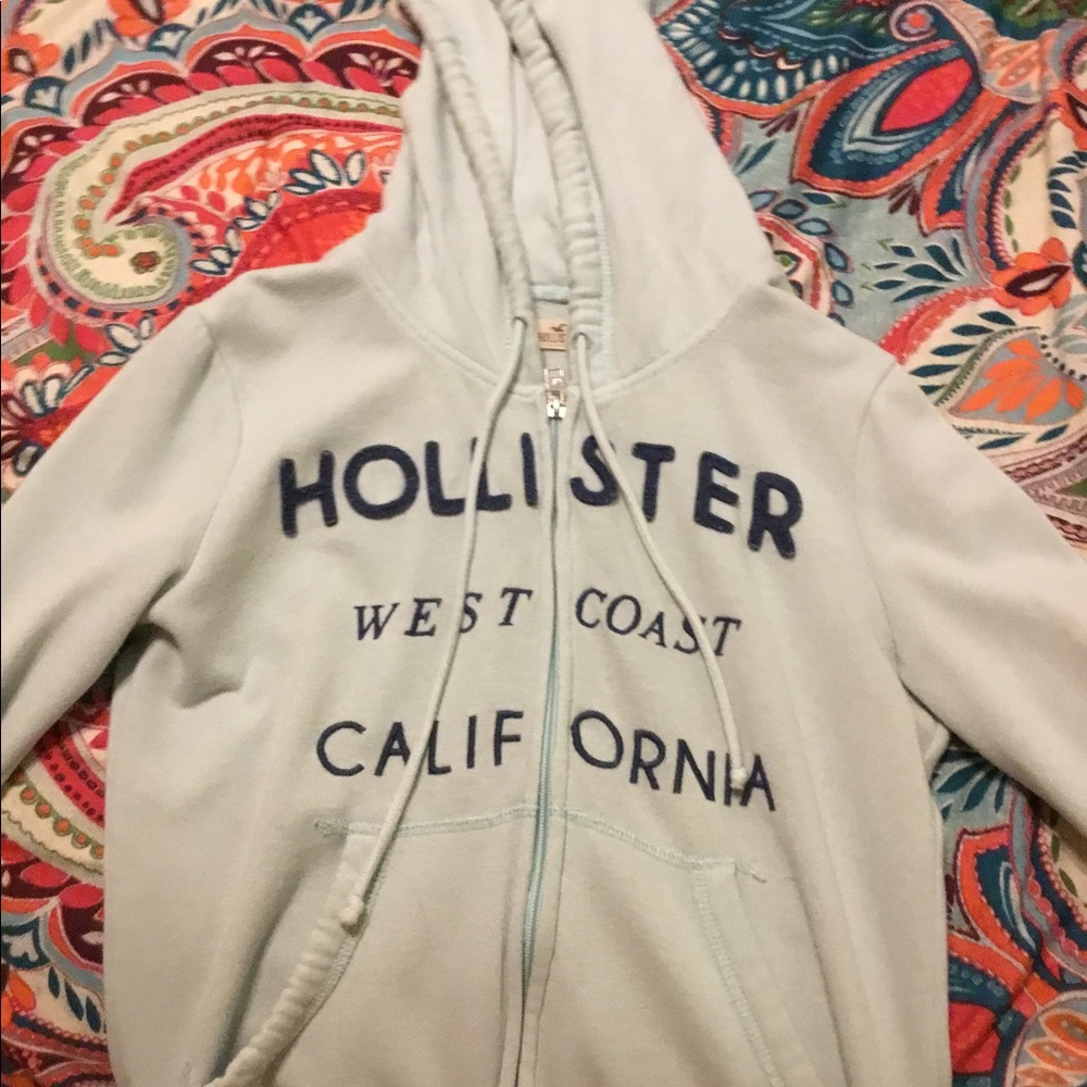 Hollister zip-up sweater